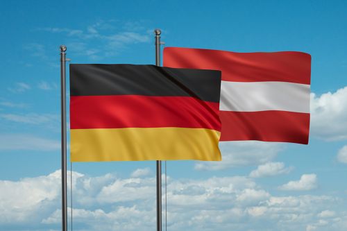 Foto: österreichische und deutsch Fahne